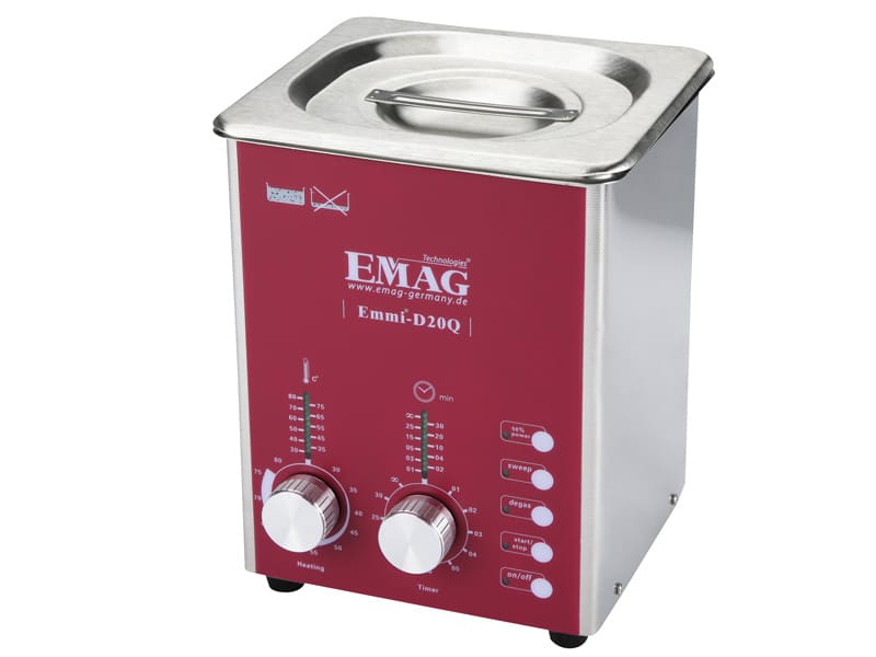 Appareil de nettoyage par ultrasons EMAG Emmi-08 STH en acier inoxydable  avec chauffage